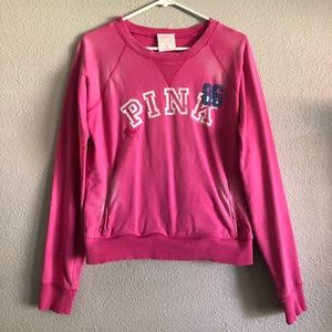 PINK pink faded sweatshirt